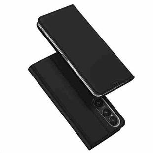 For Sony Xperia 1 VII DUX DUCIS Skin Pro Series Flip Leather Phone Case(Black)