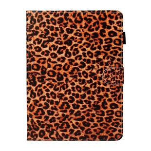 For iPad Pro 11 (2020) Colored Drawing Pattern Horizontal Flip PU Leather Tablet Case with Holder & Card Slot & Sleep / Wake-up Function(Yellow Leopard)