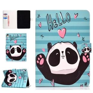 For iPad Pro 11 inch (2018) Colored Drawing Pattern Horizontal Flip PU Leather Case with Holder & Card Slot & Sleep / Wake-up Function(Love Panda)