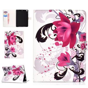 For iPad Pro10.5 inch Colored Drawing Pattern Horizontal Flip PU Leather Case with Holder & Card Slot & Sleep / Wake-up Function(Flowers)