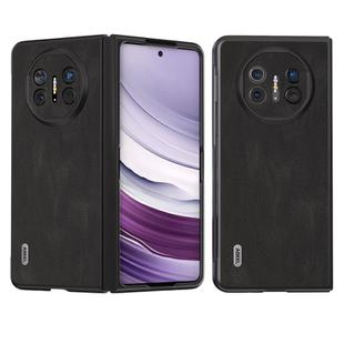 For Huawei Mate X5 ABEEL Retro Texture PU Phone Case(Black)