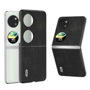 For Huawei P60 Pocket ABEEL Retro Texture PU Phone Case(Black)