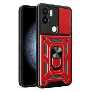 For Xiaomi Redmi A1+ Sliding Camera Cover Design TPU Hybrid PC Phone Case(Red)