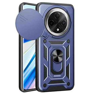 For OPPO F27 Pro / F27 Pro+ Global Sliding Camera Cover Design TPU Hybrid PC Phone Case(Blue)