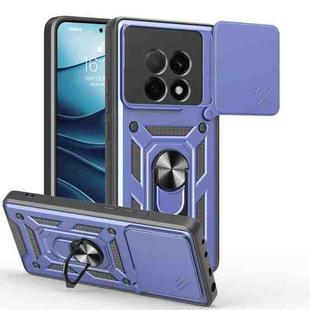 For OPPO F29 Pro 5G Sliding Camera Cover Design TPU Hybrid PC Phone Case(Blue)