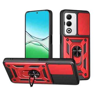 For OPPO A5 5G Global Sliding Camera Cover Design TPU+PC Phone Case(Red)