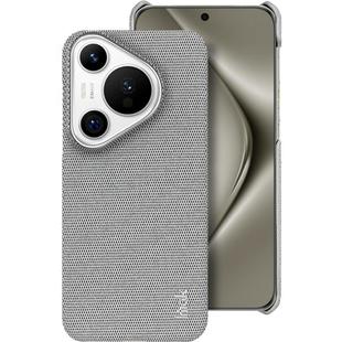 For Huawei Pura 70 imak Ruiyi Series Cloth Texture PU + PC Phone Case(Light Grey)