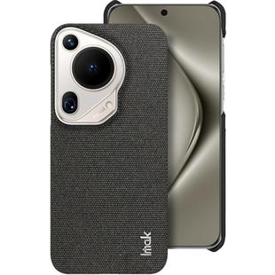 For Huawei Pura 70 Ultra imak Ruiyi Series Cloth Texture PU + PC Phone Case(Black)