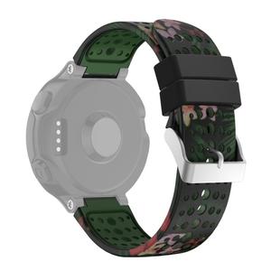 For Gaemin Forerunner 220 / 230 / 235 / 735XT / S20 Printing Silicone  Watch Band(Army Green Bamboo Leaves)