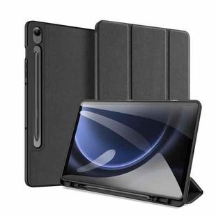 For Samsung Galaxy Tab S9 FE / S10 FE DUX DUCIS Domo Series Magnetic Flip Leather Tablet Case(Black)