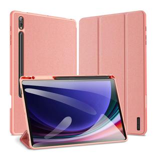 For Samsung Galaxy Tab S10+ DUX DUCIS Domo Series Magnetic Flip Leather Tablet Case(Pink)