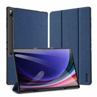 For Samsung Galaxy Tab S10 Ultra DUX DUCIS Domo Series Magnetic Flip Leather Tablet Case(Blue)