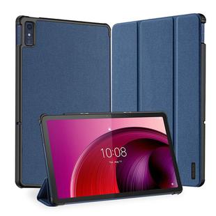 For Lenovo Tab M10 5G  10.6 DUX DUCIS Domo Series Magnetic Flip Leather Tablet Case(Blue)