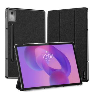 For Lenovo Idea Tab Pro DUX DUCIS Domo Series Magnetic Flip Leather Tablet Case(Black)