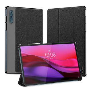 For Lenovo Yoga Tab Plus DUX DUCIS Domo Series Magnetic Flip Leather Tablet Case(Black)