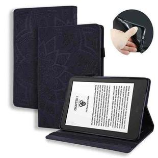 For Amazon Kindle Paperwhite 12th 2024 Calf Texture Embossed Leather Tablet Case(Black)