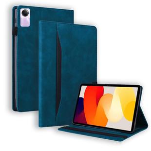 For Xiaomi Redmi Pad SE Splicing Shockproof Leather Tablet Case(Blue)