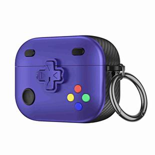 For AirPods 3 Game Console Shape Wireless Earphones Protective Case(Purple)