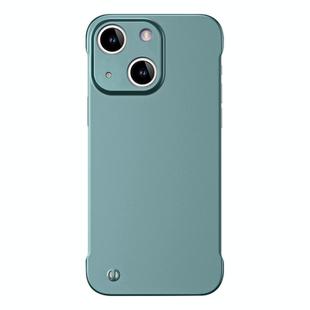 For iPhone 15 Plus Frameless Metallic Paint Hybrid PC Phone Case(Green)