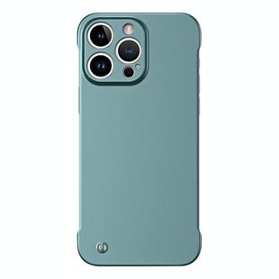 For iPhone 11 Pro Max Frameless Metallic Paint Hybrid PC Phone Case(Green)