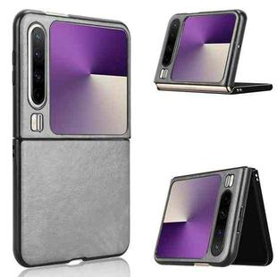 For Huawei Pura X Litchi Texture Back Cover Phone Case(Grey)