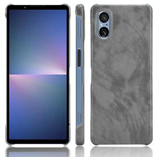 For Sony Xperia 5 V Litchi Texture Back Cover Phone Case(Grey)