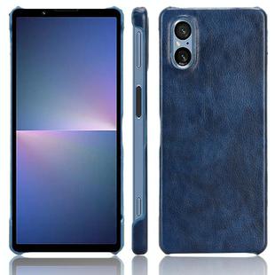 For Sony Xperia 5 V Litchi Texture Back Cover Phone Case(Blue)