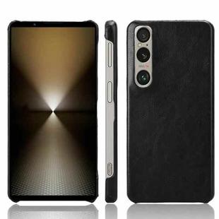 For Sony Xperia 1 VI Litchi Texture Back Cover Phone Case(Black)