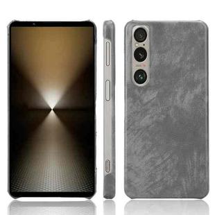 For Sony Xperia 1 VI Litchi Texture Back Cover Phone Case(Grey)