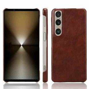 For Sony Xperia 1 VI Litchi Texture Back Cover Phone Case(Brown)