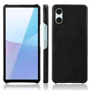 For Sony Xperia 10 VI Litchi Texture Back Cover Phone Case(Black)