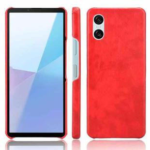 For Sony Xperia 10 VI Litchi Texture Back Cover Phone Case(Red)