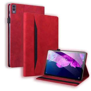 For Lenovo Tab M10 5G Splicing Shockproof Leather Tablet Case(Red)