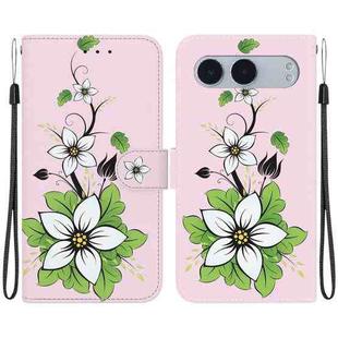 For OnePlus Nord 4 Crystal Texture Colored Drawing Leather Phone Case(Lily)