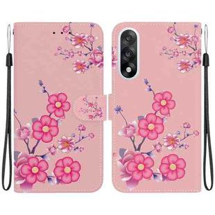 For OnePlus Ace 5 Ultra / Nord 5 5G Crystal Texture Colored Drawing Leather Phone Case(Cherry Blossoms)