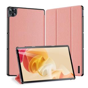 For Realme Pad 2 11.5 DUX DUCIS Domo Series Magnetic Flip Leather Tablet Case(Pink)