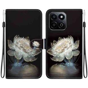 For Honor Play 60 Plus Crystal Texture Colored Drawing Leather Phone Case(Crystal Peony)