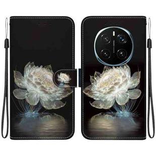 For Honor Magic7 Pro Crystal Texture Colored Drawing Leather Phone Case(Crystal Peony)