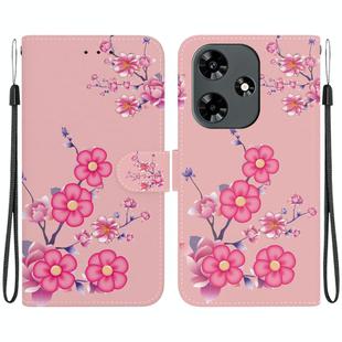 For Infinix Hot 30 Crystal Texture Colored Drawing Leather Phone Case(Cherry Blossoms)