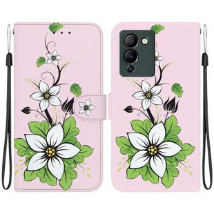 For Infinix Note 12 G96 X670 Crystal Texture Colored Drawing Leather Phone Case(Lily)