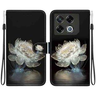 For Infinix GT 20 Pro Crystal Texture Colored Drawing Leather Phone Case(Crystal Peony)