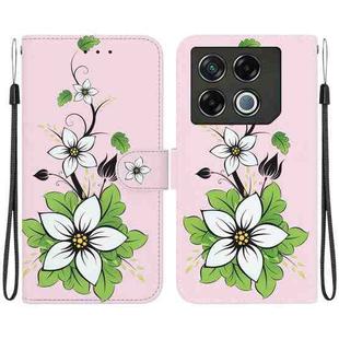 For Infinix GT 20 Pro Crystal Texture Colored Drawing Leather Phone Case(Lily)