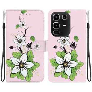 For Infinix Note 50 4G / Note 50 Pro 4G Crystal Texture Colored Drawing Leather Phone Case(Lily)