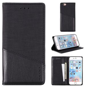 For iPhone 6 MUXMA MX109 Horizontal Flip Leather Case with Holder & Card Slot & Wallet(Black)