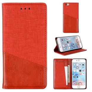 For iPhone 6 MUXMA MX109 Horizontal Flip Leather Case with Holder & Card Slot & Wallet(Red)