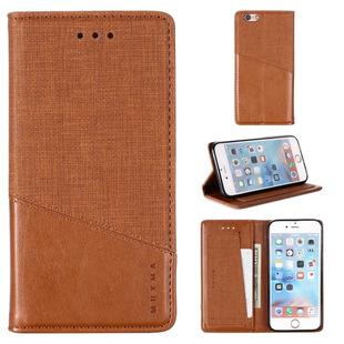 For iPhone 6 MUXMA MX109 Horizontal Flip Leather Case with Holder & Card Slot & Wallet(Brown)