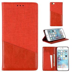 For iPhone 6 Plus MUXMA MX109 Horizontal Flip Leather Case with Holder & Card Slot & Wallet(Red)