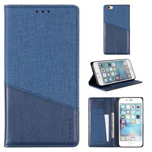 For iPhone 6 Plus MUXMA MX109 Horizontal Flip Leather Case with Holder & Card Slot & Wallet(Blue)