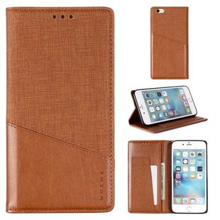 For iPhone 6 Plus MUXMA MX109 Horizontal Flip Leather Case with Holder & Card Slot & Wallet(Brown)