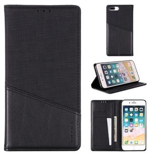 For iPhone 7 Plus / 8 Plus MUXMA MX109 Horizontal Flip Leather Case with Holder & Card Slot & Wallet(Black)
